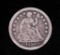 1856 LIBERTY SEATED SILVER HALF DIME COIN