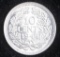 1944P NETHERLANDS 10 CENTS UNC SILVER COIN