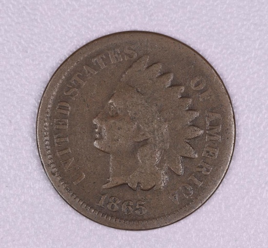 1865 INDIAN HEAD CENT PENNY COIN