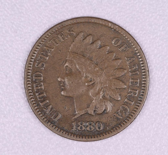 1880 INDIAN HEAD CENT PENNY COIN