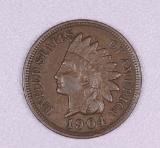 1904 INDIAN HEAD CENT PENNY COIN