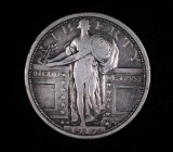 1917 D TYPE 1 STANDING LIBERTY SILVER QUARTER DOLLAR COIN