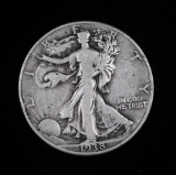 1938 D WALKING LIBERTY SILVER HALF DOLLAR COIN