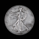 1942 WALKING LIBERTY SILVER HALF DOLLAR COIN