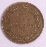 1917 CANADA LARGE CENT BRONZE COIN