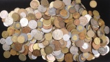 5 POUNDS OF FOREIGN COINS - WORLD COINS