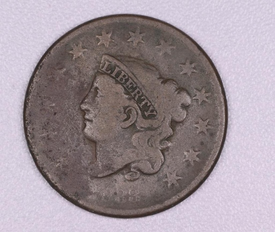 1833 CORONET HEAD LARGE CENT US COIN