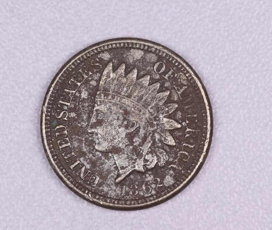 1862 INDIAN HEAD CENT PENNY COIN