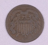 1864 TWO CENT US TYPE COIN