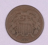 1865 TWO CENT US TYPE COIN