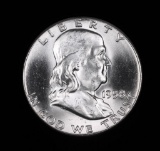 1958 FRANKLIN SILVER HALF DOLLAR COIN GEM BU UNC MS++