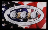 2002 PLATINUM EDITION STATE QUARTER COLLECTION (INCLUDES 5 COINS)