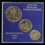 1776-1976 U.S. BICENTENNIAL COIN SET (INCLUDES 3 COINS)