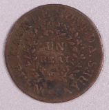 1840 ARGENTINA BUENOS AIRES COPPER REAL COIN