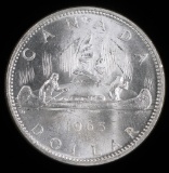 1965 CANADA $1 DOLLAR SILVER COIN .6 ASW