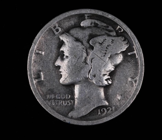 1921 MERCURY SILVER DIME COIN