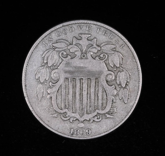 1869 SHIELD NICKEL US COIN