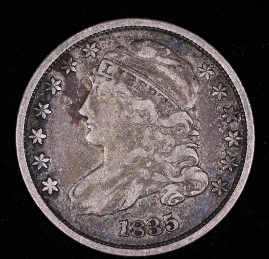 1835 BUST SILVER DIME COIN