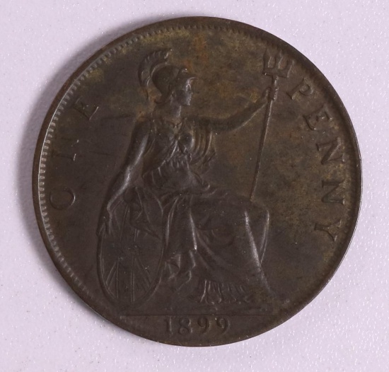 1899 GREAT BRITAIN PENNY BRONZE COIN