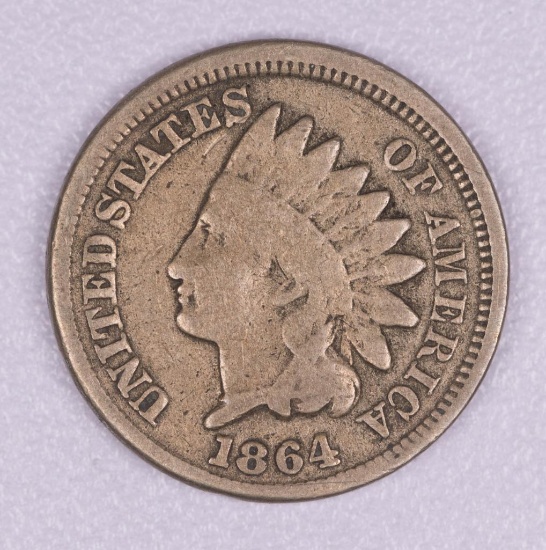 1864 COPPER NICKEL INDIAN HEAD CENT PENNY COIN