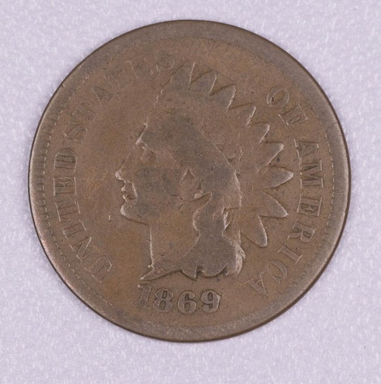 1869 INDIAN HEAD CENT PENNY COIN