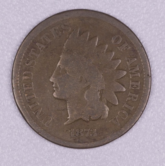 1873 INDIAN HEAD CENT PENNY COIN