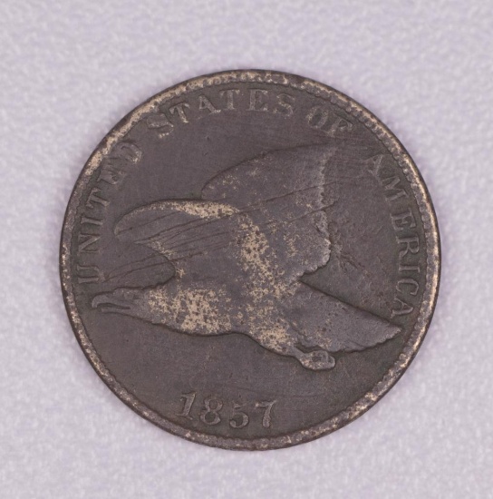 1857 FLYING EAGLE CENT PENNY COIN