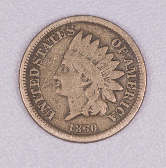 1860 INDIAN HEAD CENT PENNY COIN