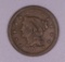 1854 BRAIDED HAIR US LARGE CENT COIN