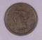 1856 BRAIDED HAIR US LARGE CENT COIN **SLANTED 5**