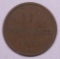 1832 GERMAN STATES MECKLENBURG-STRELITZ 3 PFENNIG COPPER COIN