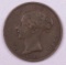 1841 GREAT BRITAIN 1/2 PENNY COPPER COIN