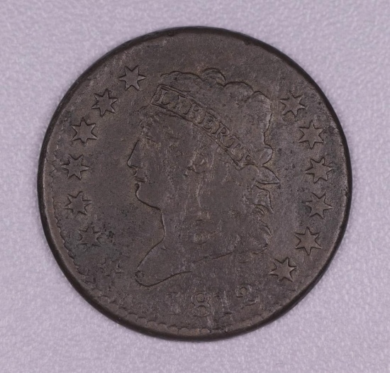 1812 CLASSIC HEAD US LARGE CENT COIN