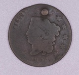 1824 CORONET HEAD US LARGE CENT COIN