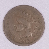 1867 INDIAN HEAD CENT PENNY COIN