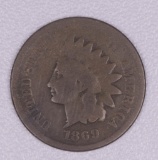1869 INDIAN HEAD CENT PENNY COIN