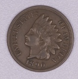 1890 INDIAN HEAD CENT PENNY COIN