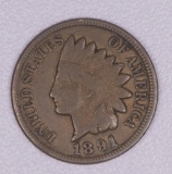 1891 INDIAN HEAD CENT PENNY COIN