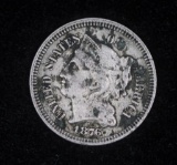 1876 THREE CENT NICKEL US TYPE COIN