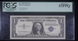 1957 A $1 SILVER CEERTIFICATE PAPER MONEY NOTE PCGS AU53 PPQ