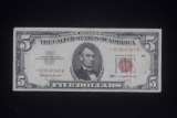 1953 $5 UNITED STATES NOTE **STAR** PAPER MONEY NOTE