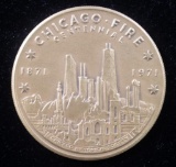 1871-1971 CHICAGO FIRE CENTENNIAL MEDAL BY CHICAGO HISTORICAL SOCIETY