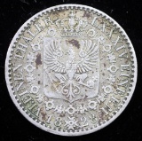 1828-D GERMAN STATES PRUSSIA 1/6 THALER SILVER COIN, LOWER MINTAGE