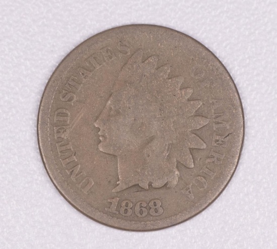 1868 INDIAN HEAD CENT PENNY COIN