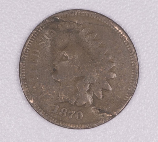 1870 INDIAN HEAD CENT PENNY COIN