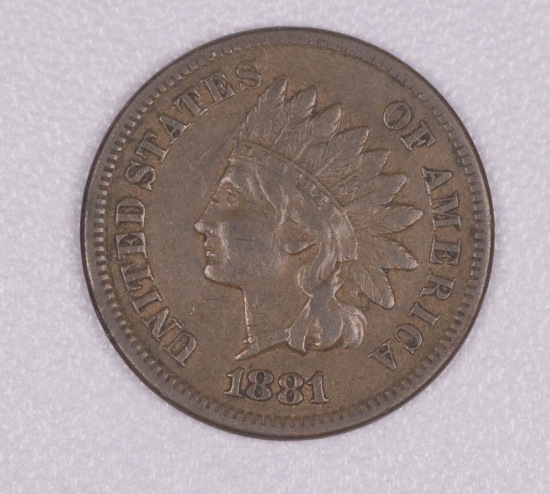 1881 INDIAN HEAD CENT PENNY COIN