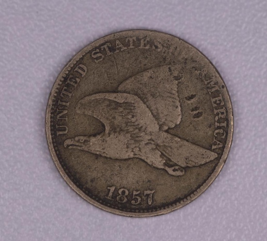 1857 FLYING EAGLE CENT PENNY COIN