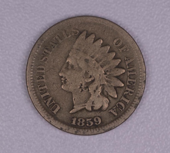 1859 INDIAN HEAD CENT PENNY COIN