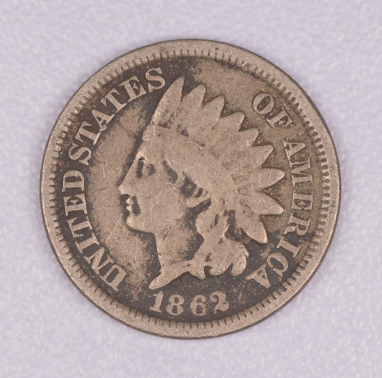 1862 INDIAN HEAD CENT PENNY COIN