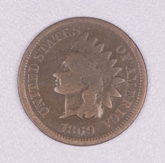 1869 INDIAN HEAD CENT PENNY COIN